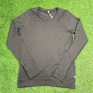 Lululemon Breeze By Long Sleeve Top Black Size 4 Womens